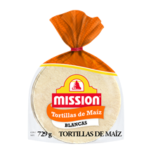 Mission® Tortillas de Maíz Blancas 729g