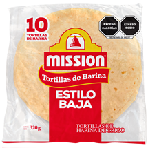 Mission® Tortillas de Harina de Trigo Estilo Baja 10pz