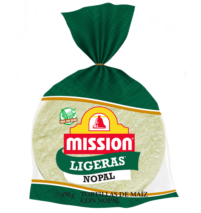 Mission® Tortillas de Maíz Ligeras Nopal 450g