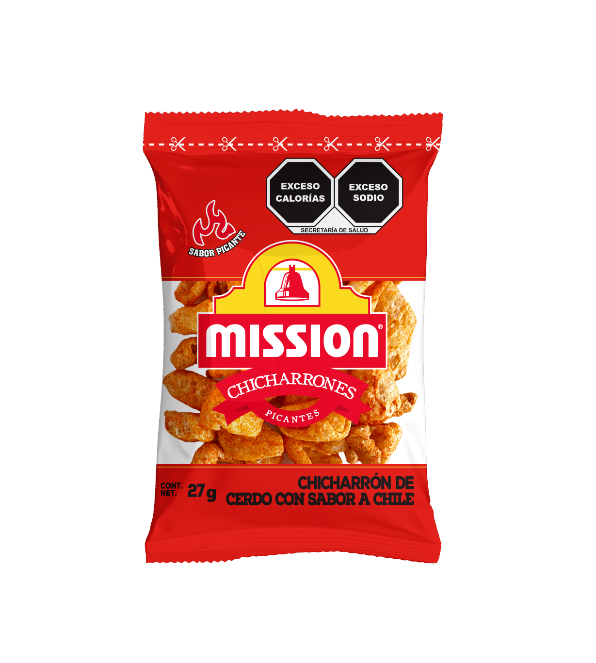 Mission® Chicharrones Picantes 27g