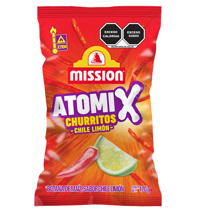 AtomiX® Churritos Chile Limón 170g